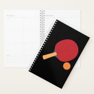 Agenda Ping Pong Paddles Funny Mesa Tenis Deportes