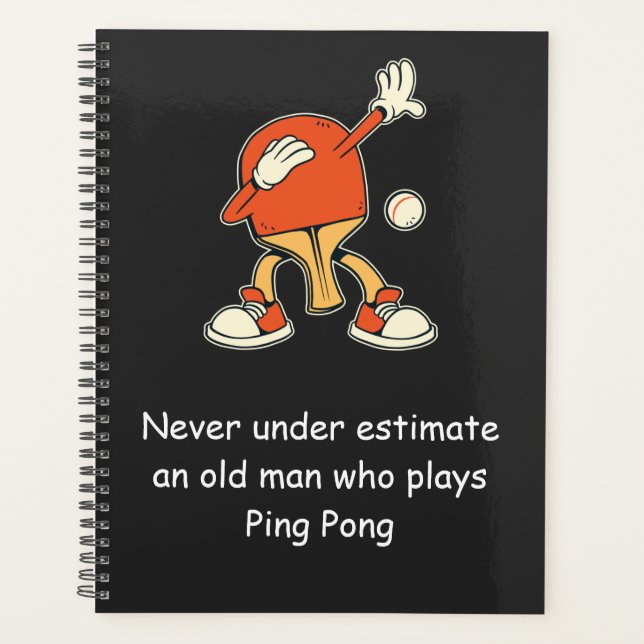 Agenda Ping Pong Table Tennis Never Underestimate  (Anverso)