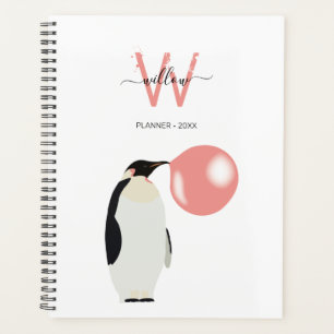 Agenda Pingüino de espuma de burbuja suave inflando burbu