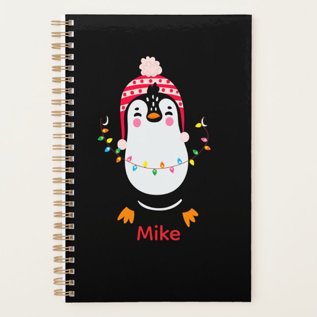 Agenda Pingüino torbellino con luces Navidades (Anverso)