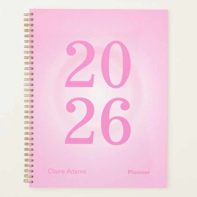 Agenda Pink Aura Big Year Planner (Anverso)