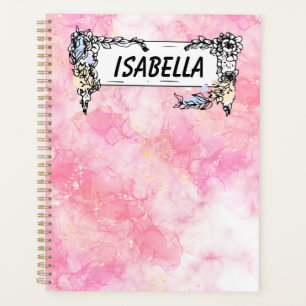 Agenda Pink Boho minimalist Ephemera ornament