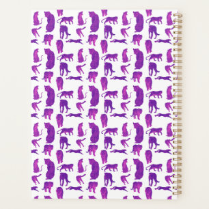 Agenda Pink caliente y neón Púrpura Planner de Grandes Ga