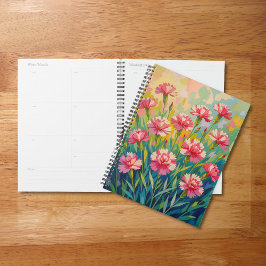 Agenda Pink Carnations Planner