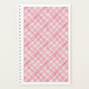 Agenda PINK CHECK QUILT 5.5x8.5 Planner / Calendario
