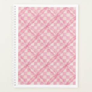 Agenda PINK CHECK QUILT 8.5x11 Planner / Calendario