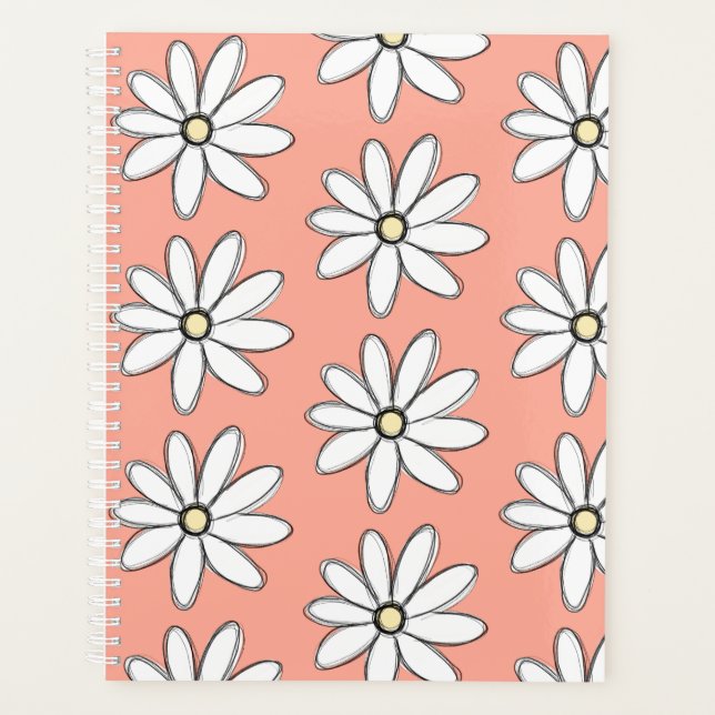 Agenda Pink Daisy Planner (Anverso)