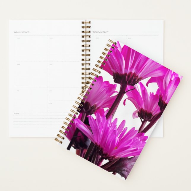 Agenda Pink Flowers Planner - The Dabs de Mari D. (Demostración)