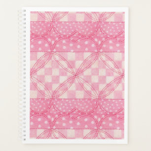 Agenda PINK HEART QUILT 8.5x11 Planner / Calendario