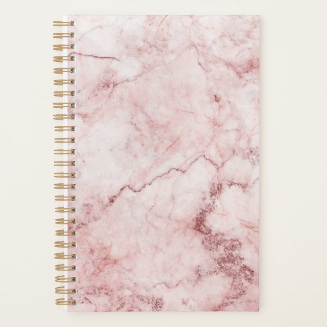 Agenda Pink Marble Planner (Anverso)