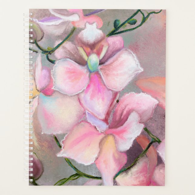 Agenda Pink Orchids Planner (Anverso)