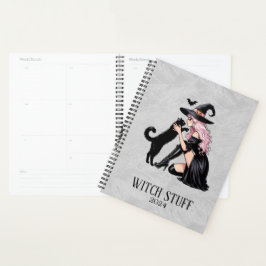 Agenda Pink Pin Up Witch