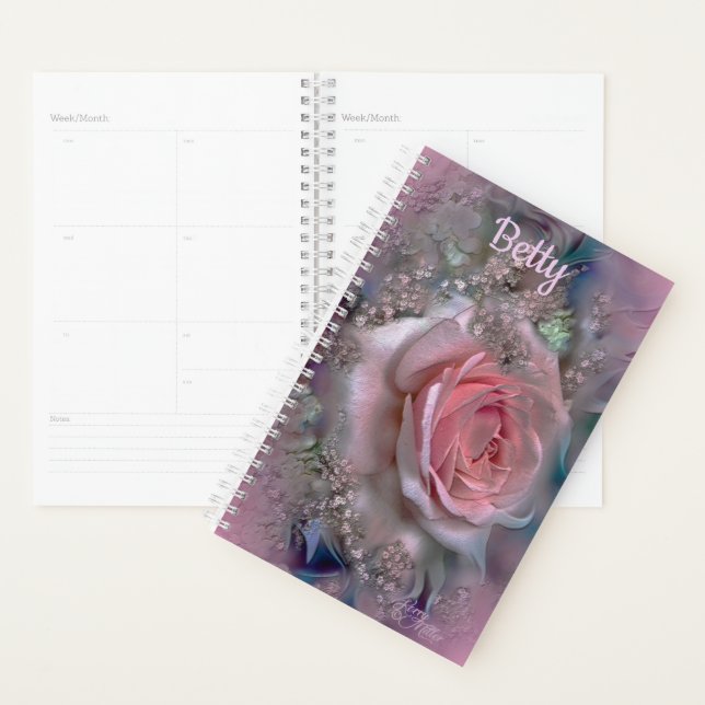 Agenda Pink Rose Planner (Demostración)