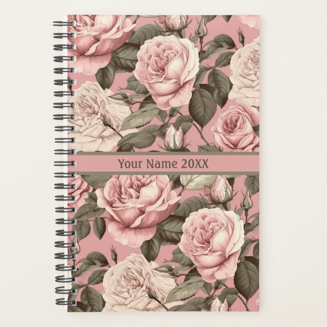 Agenda Pink Rose Planner (Anverso)