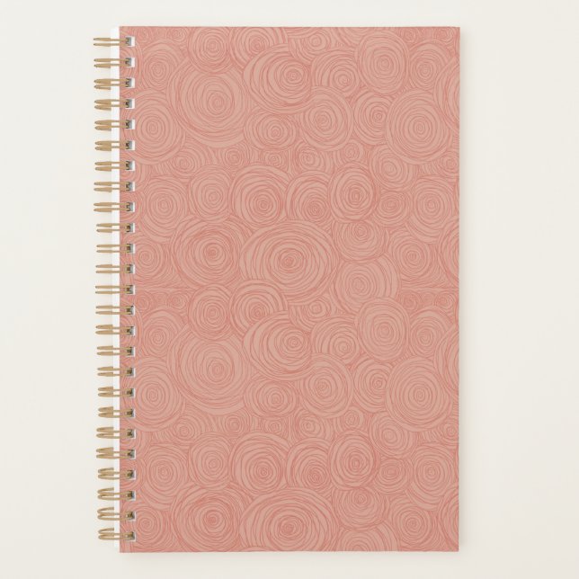 Agenda Pink Swirl Planner (Anverso)