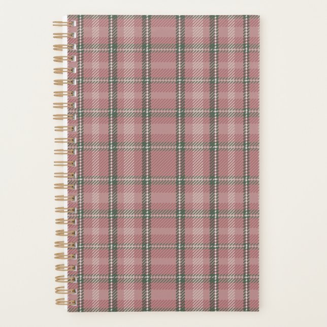 Agenda Pink Tartan Planner (Anverso)