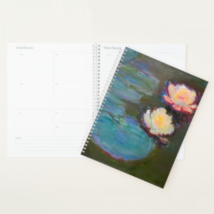 Agenda Pintado de naves acuáticas de Monet Water Lily Lil