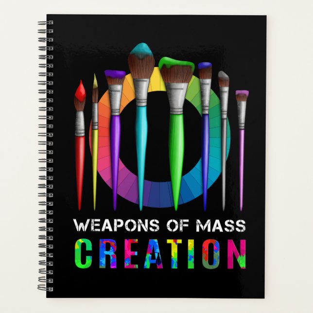 Agenda Pintor Artista De Armas De Creación Masiva (Anverso)
