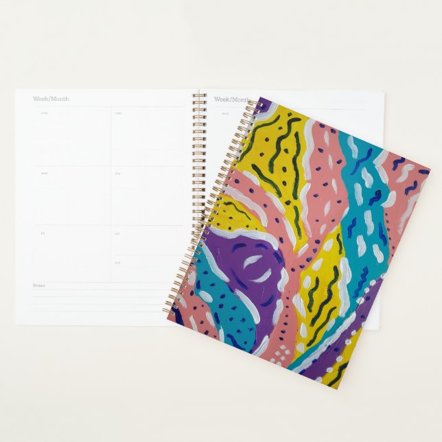 Agenda Pintura abstracta de color y flujo (Demostración)