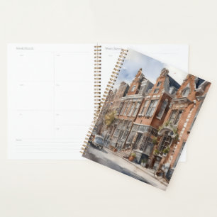 Agenda pintura acuarela de Amsterdam