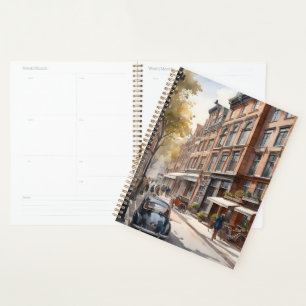 Agenda pintura acuarela de Amsterdam