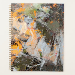 Agenda Pintura artística de flores de otoño