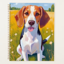 Pintura artística de perro Beagle