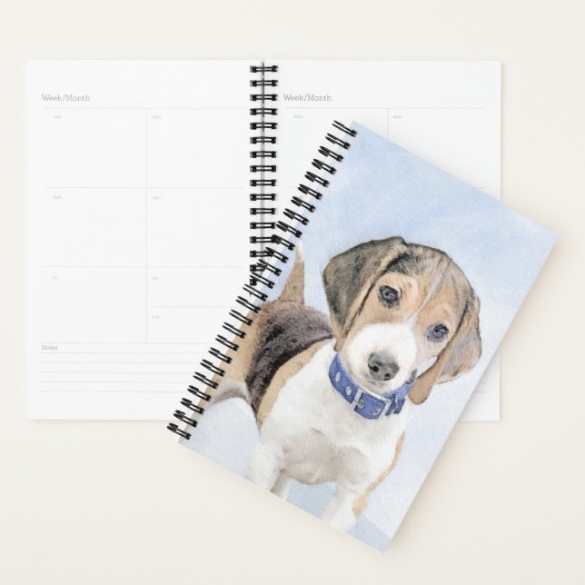 Agenda Pintura Beagle - Arte Perro Original Cuto (Demostración)