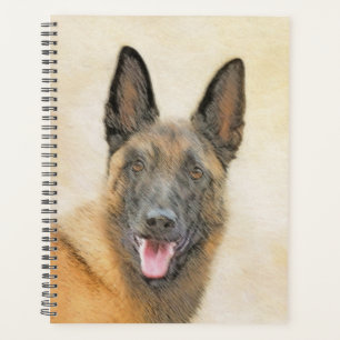 Agenda Pintura belga malinois - Arte de perro original