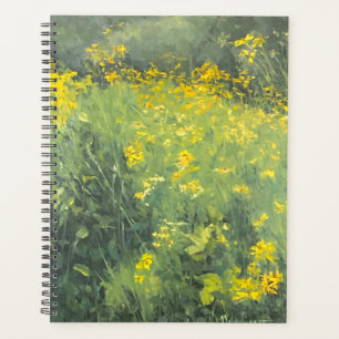 Agenda Pintura de aceite original de flor silvestre amari
