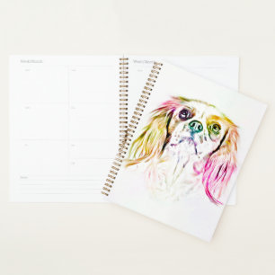 Agenda Pintura de arte canino Cavalier King Charles Spani