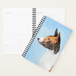 Agenda Pintura de Basenji - Arte original muy bonito