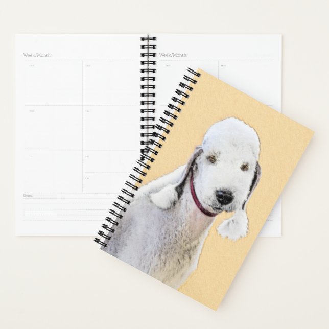 Agenda Pintura de Bedlington Terrier - Original Perro Art (Demostración)