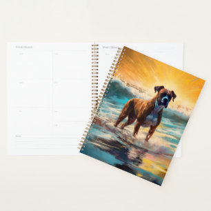 Agenda Pintura de Boxer Beach Surfing