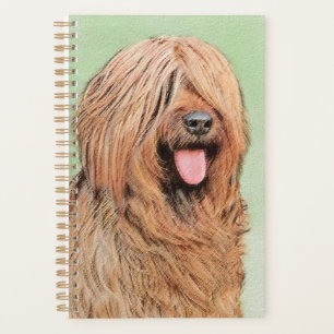 Agenda Pintura de Briard - Arte de Perro Original.