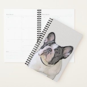 Agenda Pintura de Bulldog francés (Brindle Pied) - Arte d