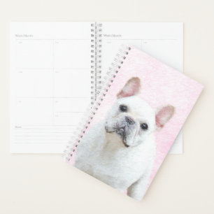 Agenda Pintura de Bulldog francés (crema/blanco) - Arte 