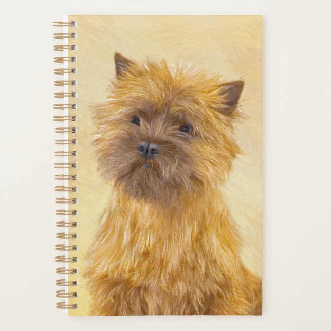Agenda Pintura de Cairn Terrier - Arte Perro Original. (Anverso)