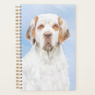 Agenda Pintura de Clumber Spaniel - Arte de Perro Origina