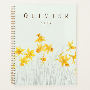 Agenda pintura de color amarillo daffodil