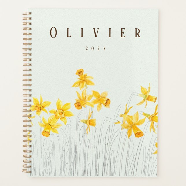 Agenda pintura de color amarillo daffodil (Anverso)