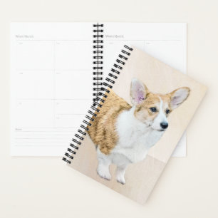 Agenda Pintura de Corgi galés de Pembroke - Arte Perro O