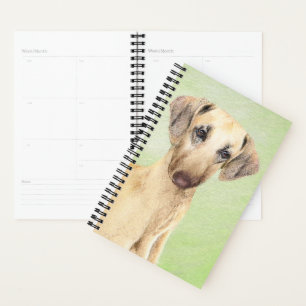Agenda Pintura de eslúpulos - Arte de perro original lind