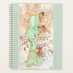 Agenda Pintura de estilo Art Nouveau vintage de Alphonse
