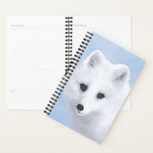 Agenda Pintura de Fox Ártica - Arte de Vida Silvestre Ori