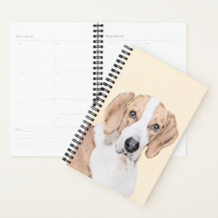 Agenda Pintura de Foxhound estadounidense - Arte de Perro