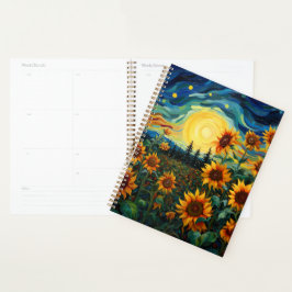 Agenda Pintura de Girasoles de Van Gogh