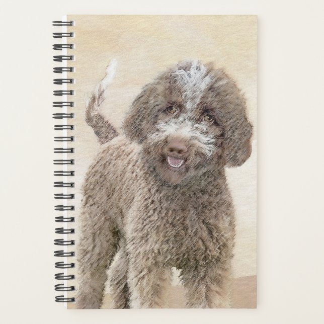 Agenda Pintura de Lagotto Romagnolo - Arte de perro origi (Anverso)