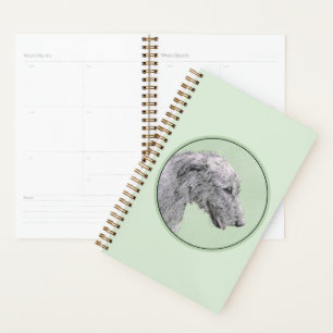 Agenda Pintura de lobo irlandesa - Arte de perro original