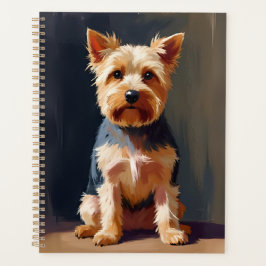 Agenda Pintura de mascota de perro Terrier de Yorkshire